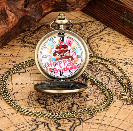 Happy Birthday Pocket Watch