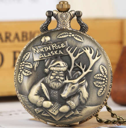 Christmas North Pole Pocket Watch