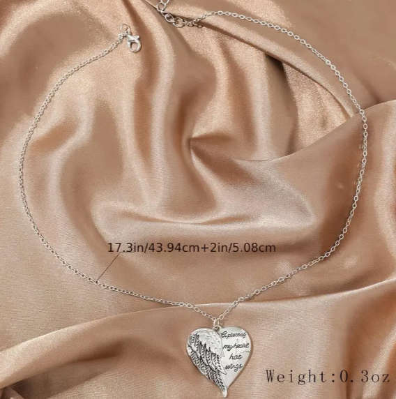 A Piece of My Heart Has Wings Pendant