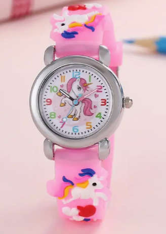 Unicorn Children`s Watch - Pink