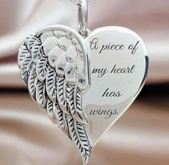 Piece of my Heart Has Wings Pendant