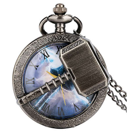 Thor Hammer Pocket Watch