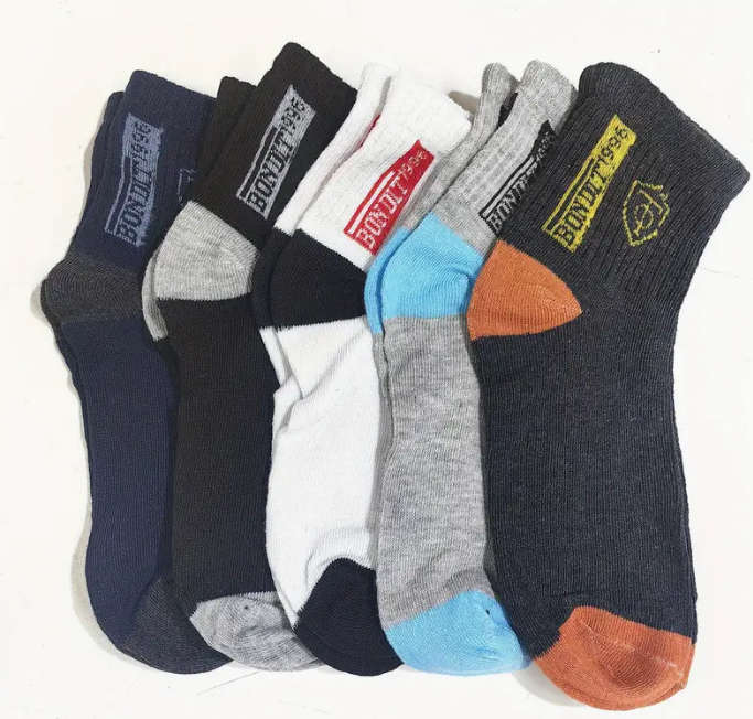 5 Pairs Of Random Colors Men Casual Sports Sock
