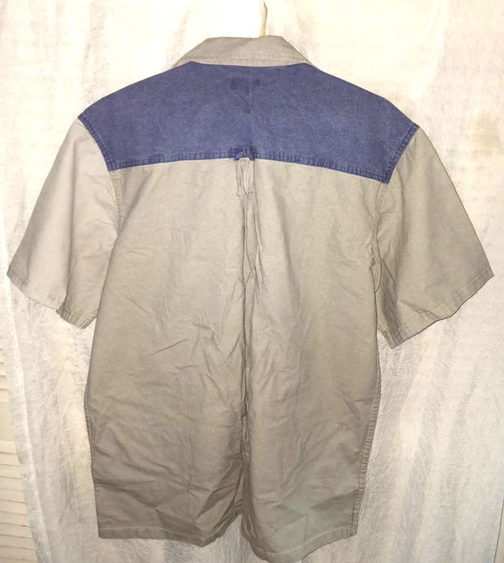 Men Button Up Shirt - Medium