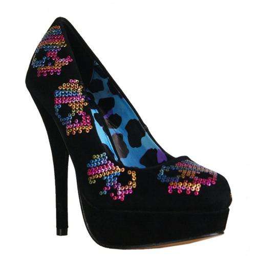 IRON FIST HEELS - SUGAR HICCUP PLATFORM MULTI - SIZE 8