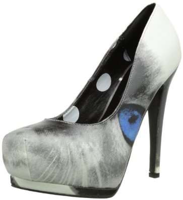 IRON FIST HEELS - PUSSY FOOT PLATFORM WHITE - SIZE 6