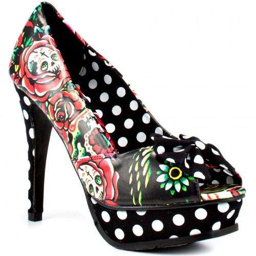 IRON FIST HEELS - HOOTERS PEEPTOE PLATFORM - SIZE 4