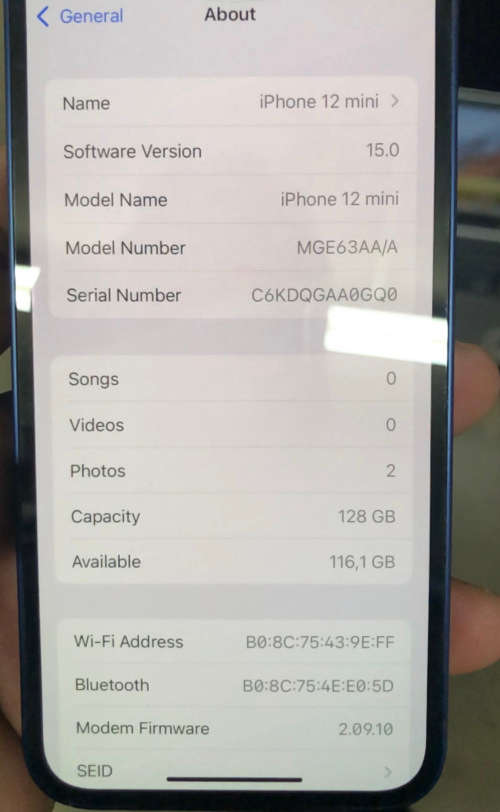 Iphone 12 Mini 128 GB **Please Read**