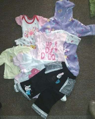 13 assorted items for girls 0-6 months