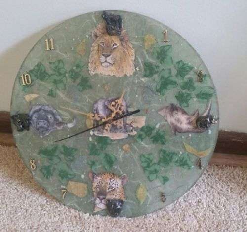 VERY OLD GLASS CLOCK