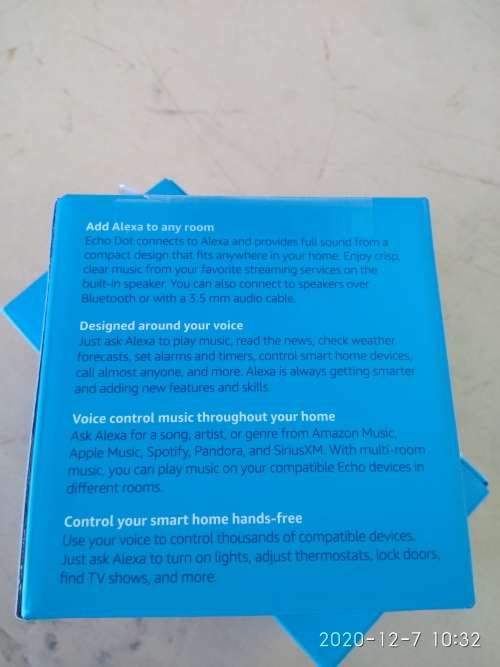 Amazon Echo Dot (3rd Gen) Smart Speaker with Alexa