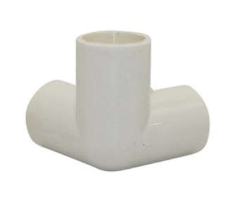 PVC Corner Connector, 3-way elbow - 25mm. Pack of 10 units