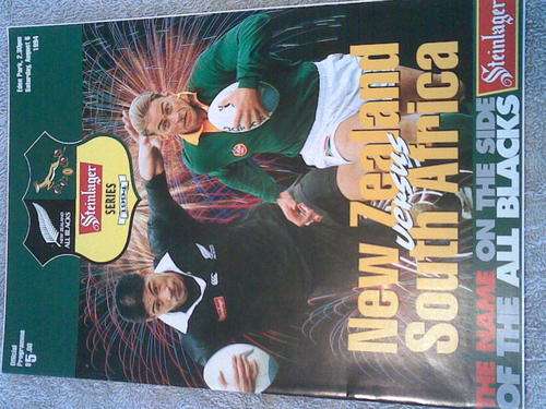 RUGBY PROGRAMME -SOUTH AFRICA V NEW ZEALAND - 3RD TEST - 06/08/1994 - EDEN PARK AUCKLAND