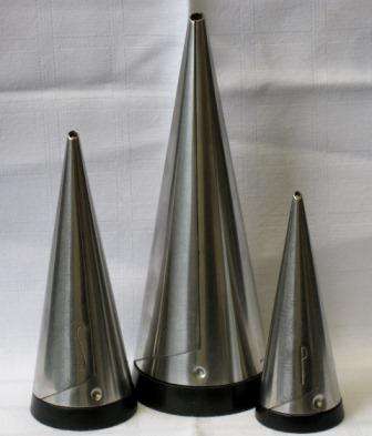 Rare, retro salt, pepper and sugar shakers, designed by Pierre Forssell for Gense, Sweden c1955