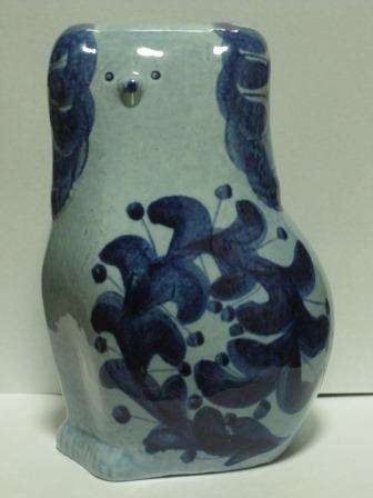 Rare mid century Scandinavian stoneware dog sculpture by Gustavsberg Sweden