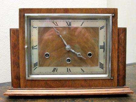 RARE Art Deco mantel clock by Robert Stewart Glasgow (jeweler to Queen Victoria)