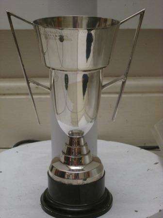 Large vintage silver plated trophy