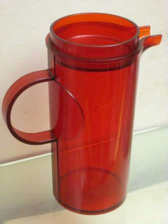 Large retro 1970s Dasnk Design Denmark water pitcher designed by Gunnar Cyren