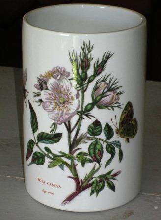 Portmeirion Pottery Botanic Vase, Rosa Canina