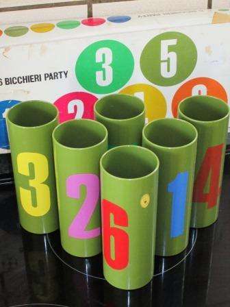 Retro vintage 1970s Guzzini of Italy Bicchieri tall plastic cups