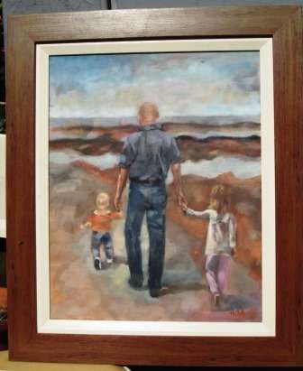 Large framed oil on canvas by South African artist Helen Van Stolk