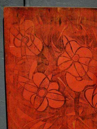 Cecil Skotnes carved and incised double sided woodblock