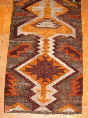 Vintage Rorke's Drift Handwoven Karakul Wool Runner Carpet (231 x 64 cm)