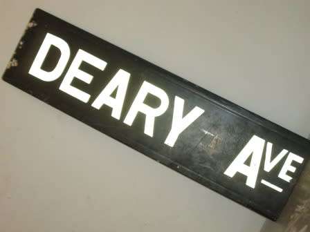 Old Retro Vintage Metal Street Sign