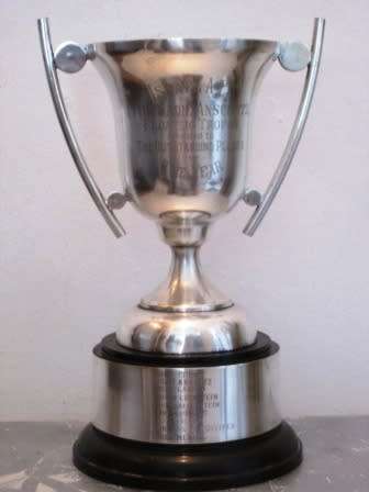 Large Vintage Silverplated Trophy