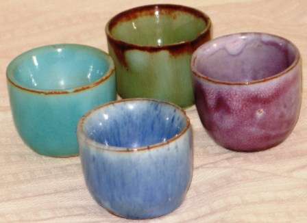 Set of four Linn Ware (Linnware) egg cups