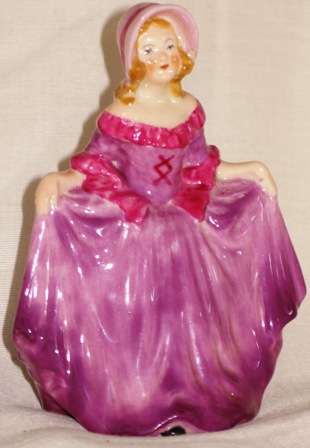 1930s, hand painted, Arcadian China - England, "Doris" figurine