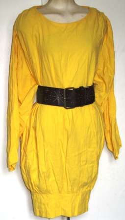 Vintage 1980s "Amsterdam" cotton dress, size: large