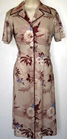 Vintage 1970s "Tej Boutique" dress, size: 16, bust:97 cm (38), hips: 102 cm (40)