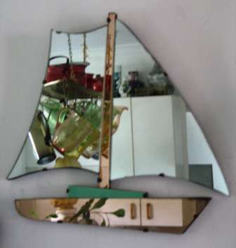 Art Deco, 1930s, Ship Mirror ( 50 x 45 cm )