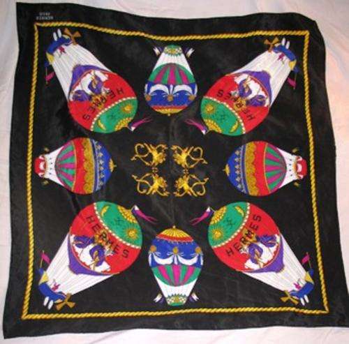 Large, Vintage, Hermes, Paris, Silk Scarf ( 87 CM X 87 CM )