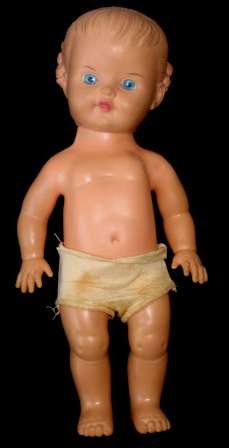 Vintage, 1950s, "Pedigree", rubber doll ( 26 x 12 cm )