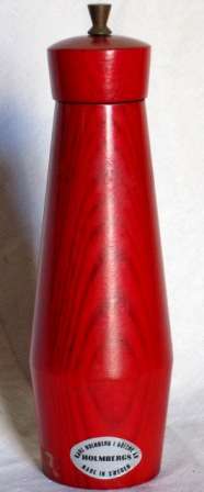 Retro, mid century, "Holmbergs" salt / pepper mill, made in Sweden