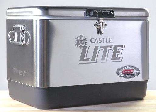 Castle Lite Branded Coleman Steel-Belted Cooler Box - NEW
