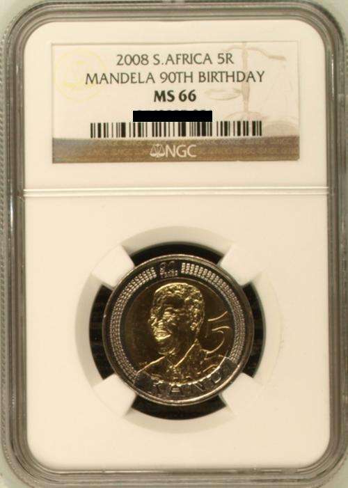 Mandela 2008 B/Day Coin - Very High Grade NGC MS66 - Bid Per Coin