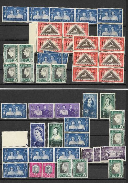 Union of South Africa Mixed selection on 2 cards