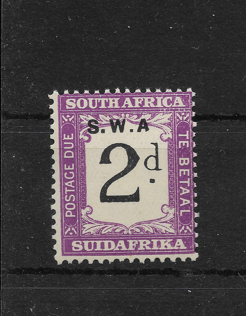 SWA 1928-29 Postage Due Missing Stop After A - SACC41a MNH - CVR2100 (pair)