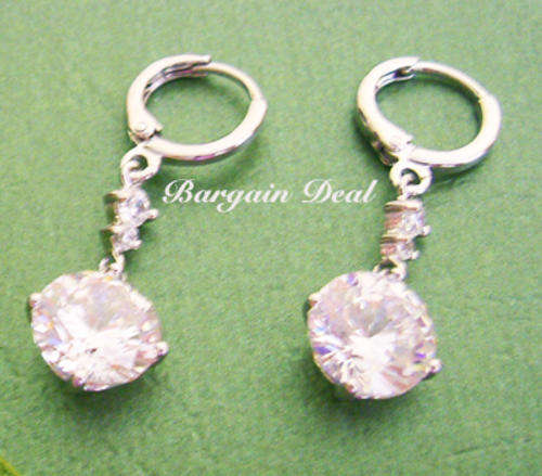 R120 only ! Stunning 18KGP 6stone 7ct Round Brilliant Cut Simulated Diamond Earrings for a Beauty !!