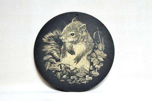 Circular Slate Wall Hanging