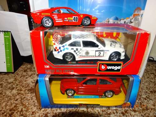 3 CAR LOT 1 : 24 , Ford Escourt RS Cosworth, BMW M3 -1993,Ferrari GTO - BARGAIN,  WOW