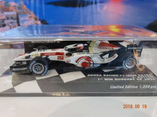 F1-  Honda Racing F1 RA106 2006 Jenson Button First Win   - Limited Edition -1:43, Great Deal,  WOW