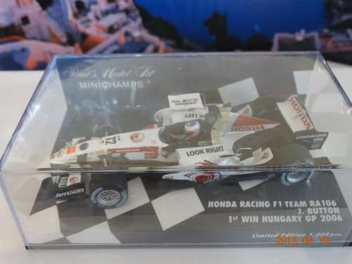 F1-  Honda Racing F1 RA106 2006 Jenson Button First Win   - Limited Edition -1:43, Great Deal,  WOW