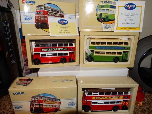 3 x Corgi Buses - 2 Ltd Editions (with Certificate) - Rare grouped set    -
