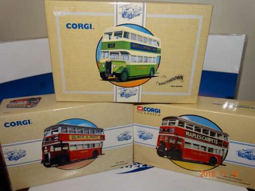 3 x Corgi Buses - 2 Ltd Editions (with Certificate) - Rare grouped set    -