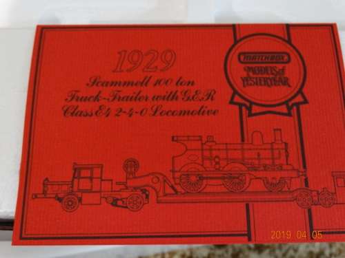 MatchBox - Models of Yesteryear - 100 Ton Truck+Trailer_Loco+ 3 Cars  -WOW -  LIMITED EDT