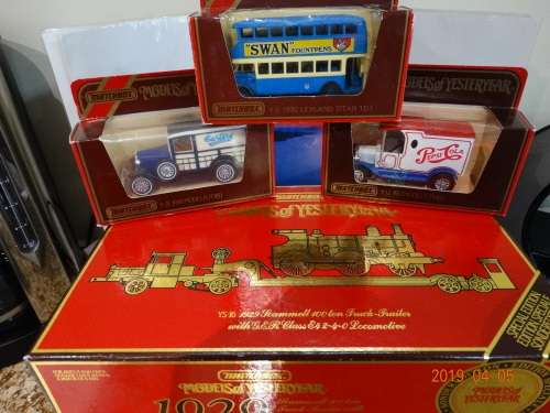 MatchBox - Models of Yesteryear - 100 Ton Truck+Trailer_Loco+ 3 Cars  -WOW -  LIMITED EDT
